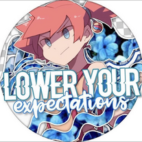 icon with the text 'lower your expectations'