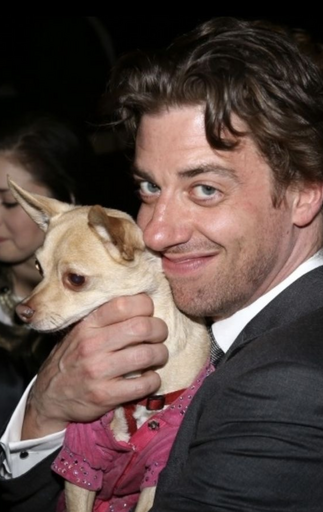 Christian Borle and Chico the Dog