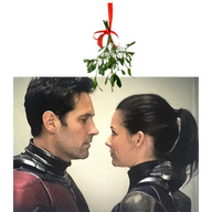 scott and hope from amatw under a mistletoe