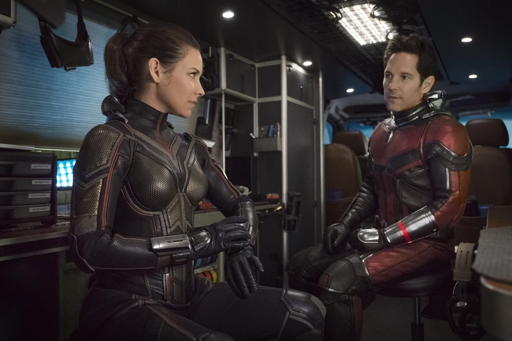 Hope van Dyne (Evangeline Lilly) and Scott Lang (Paul Rudd) in Ant-Man and the Wasp (2018)